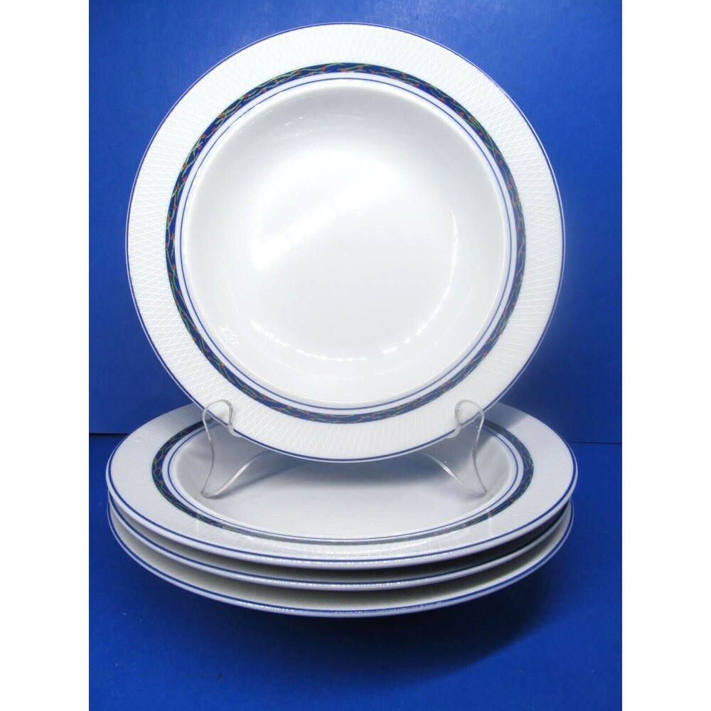 Dansk New Scandia 8 3/4" Rimmed Soup  Bowls Portugal Bundle of 4